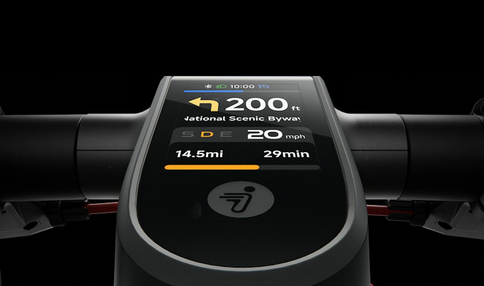 Segway Max G3 Plus display with navigation