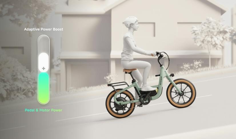 Segway MUXI electric bike riding with adaptive power