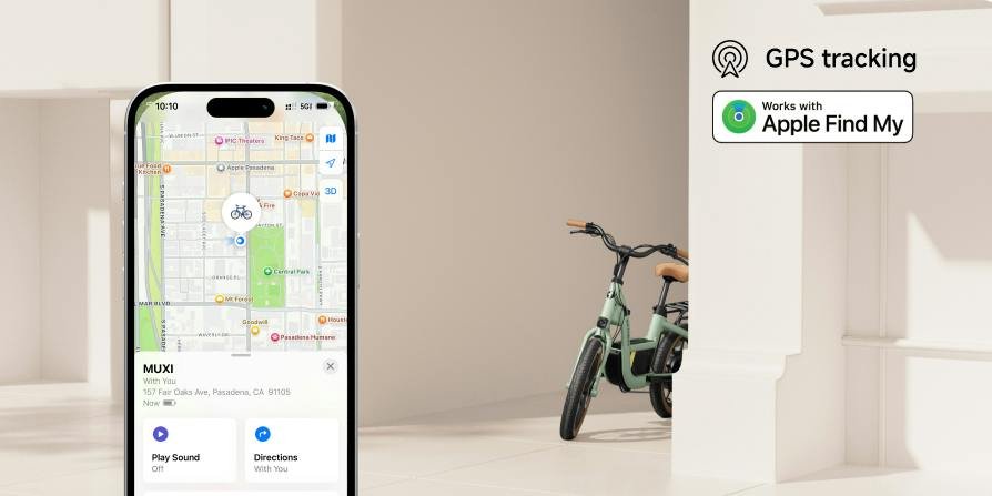Bike location on the app map