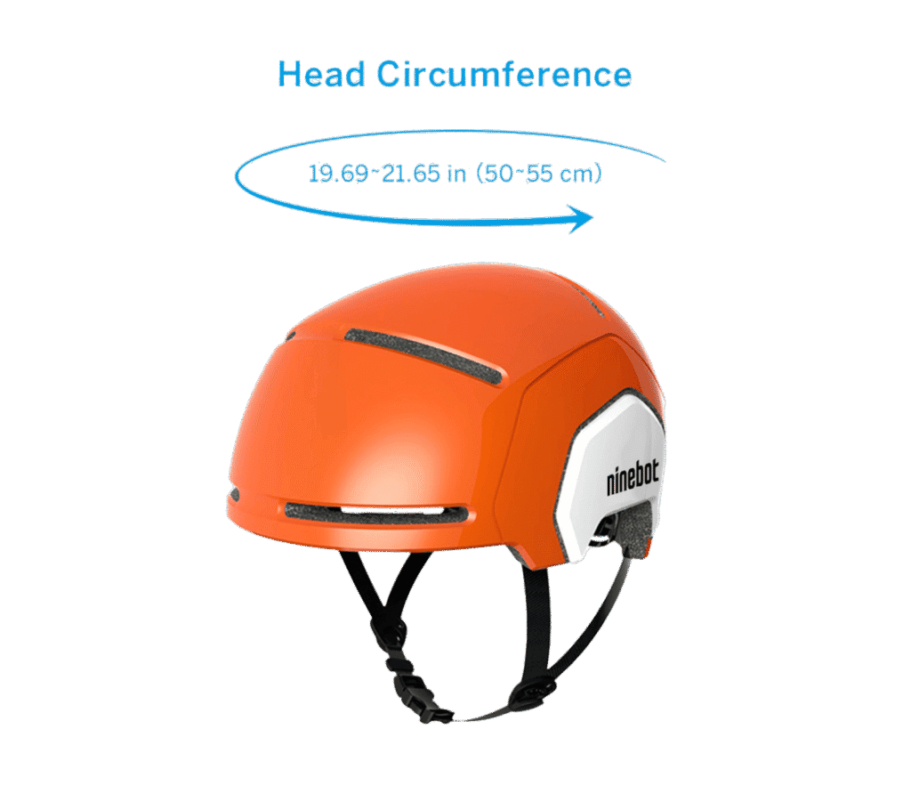 Segway kids helmet, sizing view