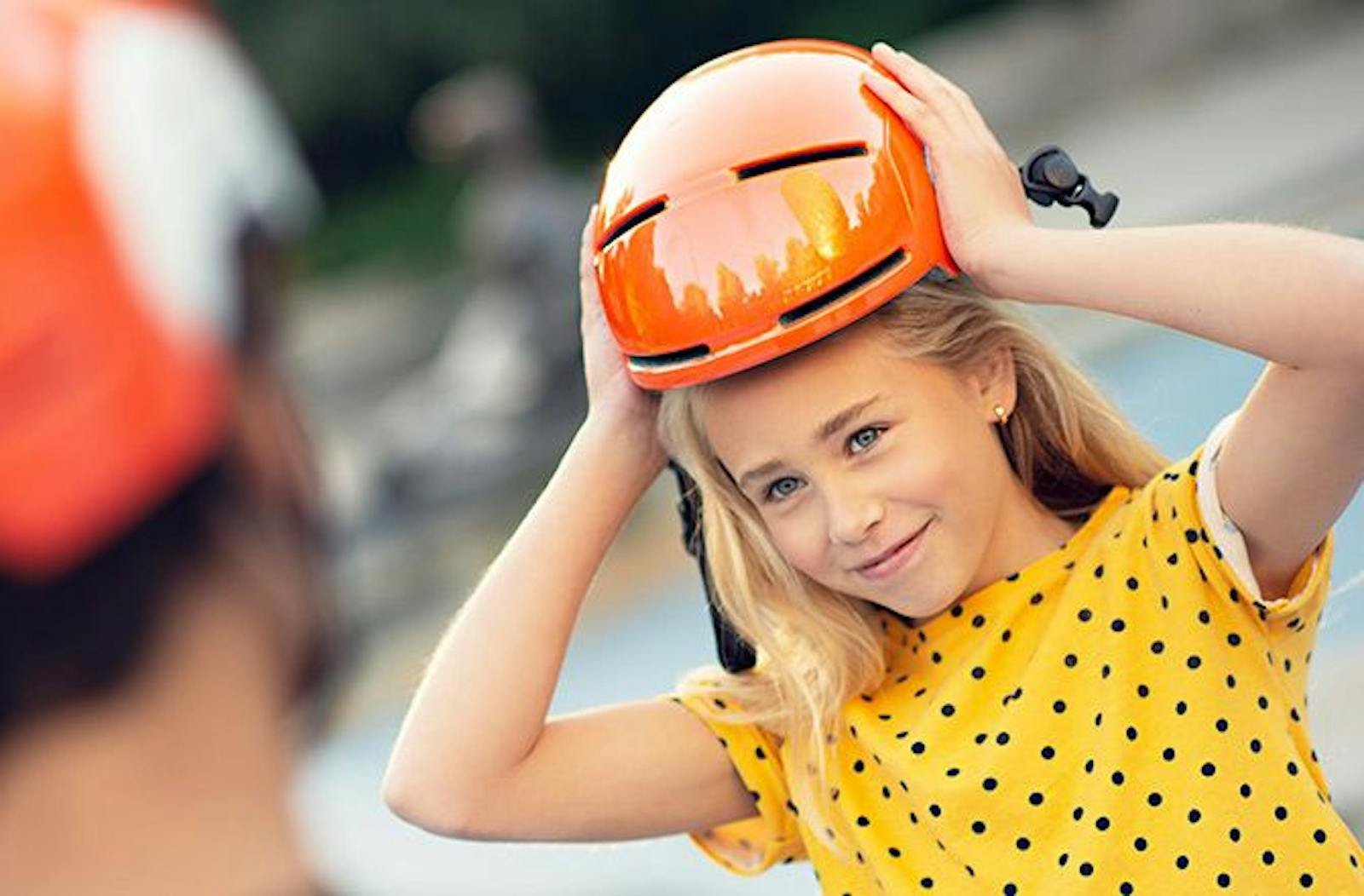 Segway NB-410 kids helmet in orange