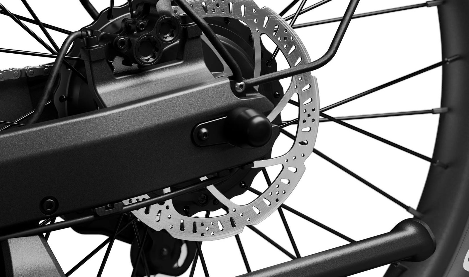 Hydraulic disc brake on the Xafari