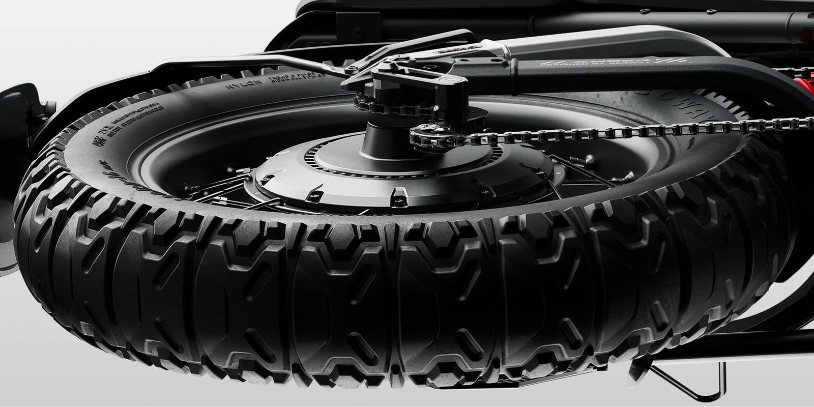 Wide Xyber tire on dirt