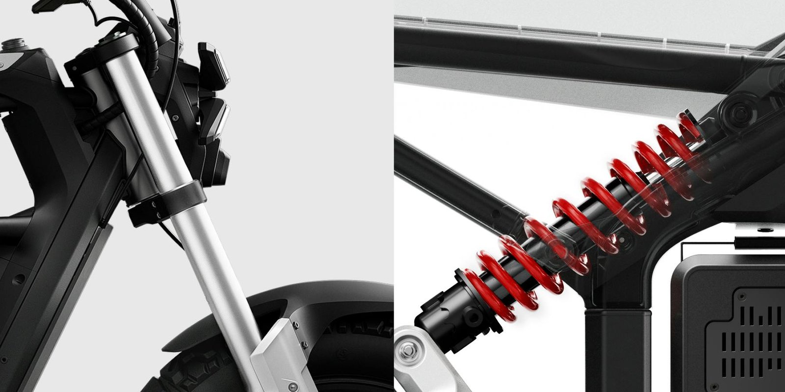Xyber dual-crown front suspension