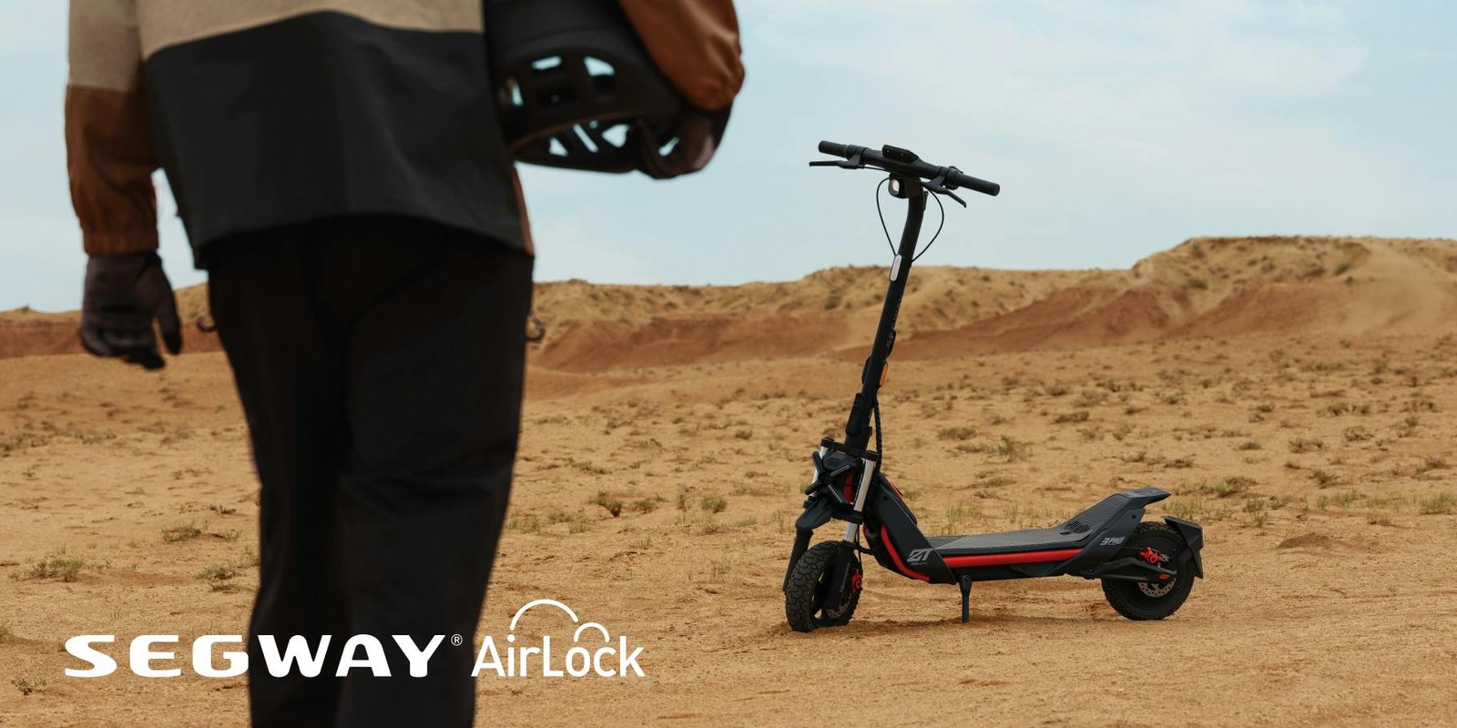Segway ZT3 Pro unlocking as the rider walks up