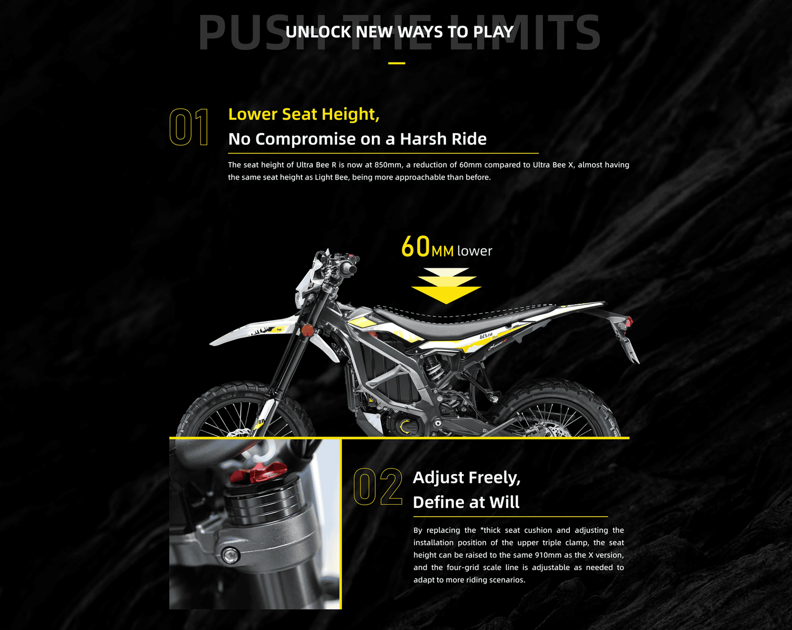 Sur-Ron Ultra Bee HP, feature panel 2