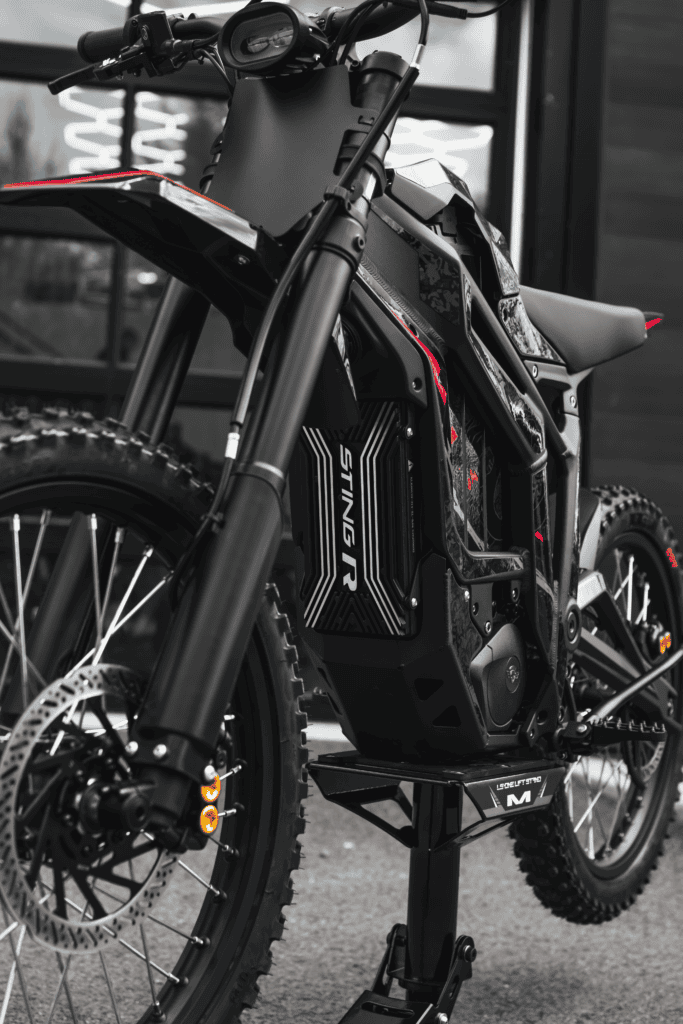 Talaria Sting MX5 Pro electric dirt bike, the 72v step up