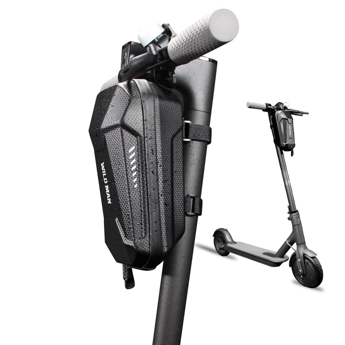 Teewing Electric Scooter Storage Bag for Xiaomi Mijia M365/M365 Pro/Segway ES1/ES2/ES3 - Waterproof EVA Material, 3L Capacity, Hard Shell Protection