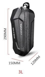 Teewing Electric Scooter Storage Bag for Xiaomi Mijia M365/M365 Pro/Segway ES1/ES2/ES3 - Waterproof EVA Material, 3L Capacity, Hard Shell Protection, photo 6