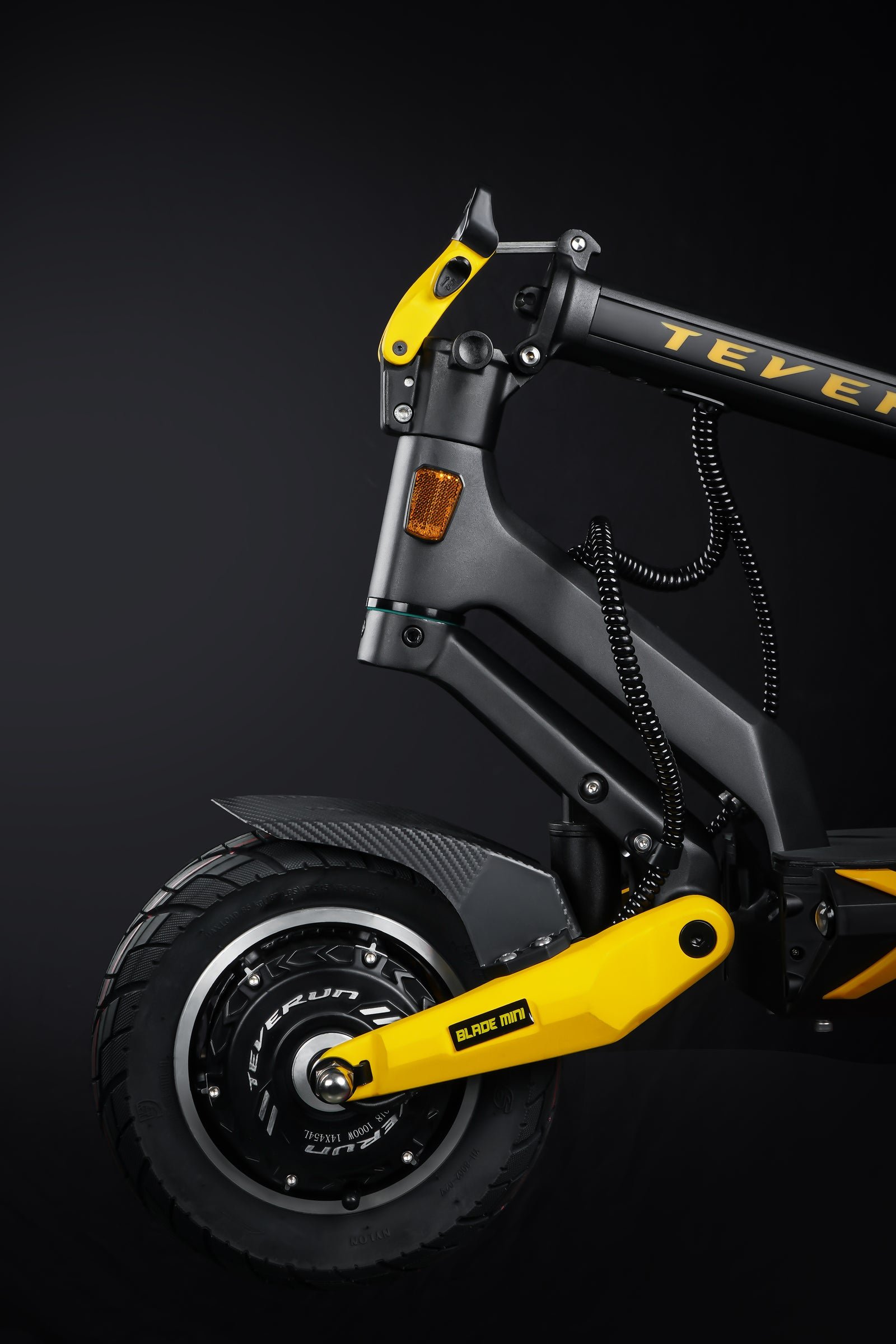 Folded Blade Mini electric scooter in a car trunk