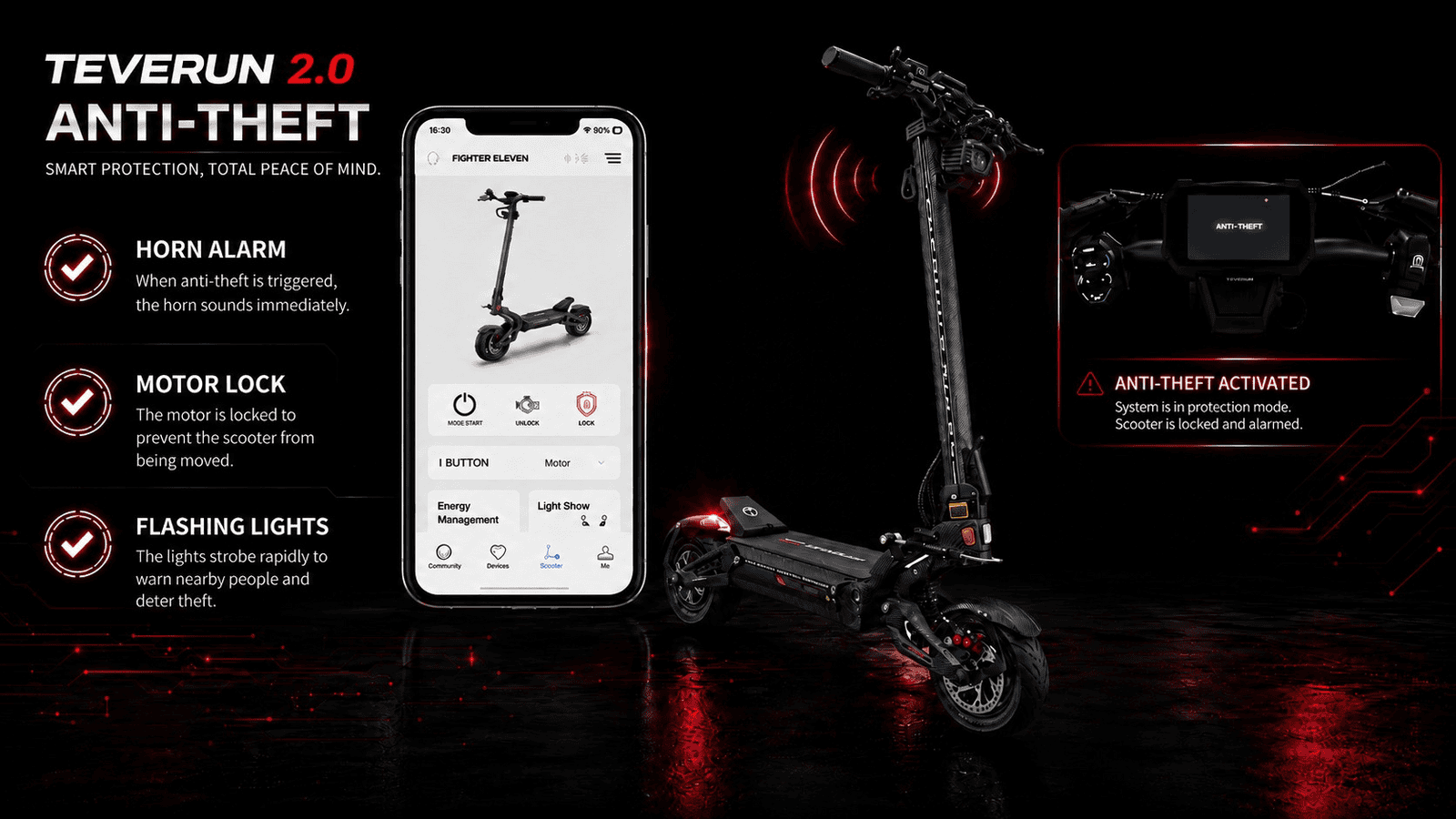 Ride settings in the app