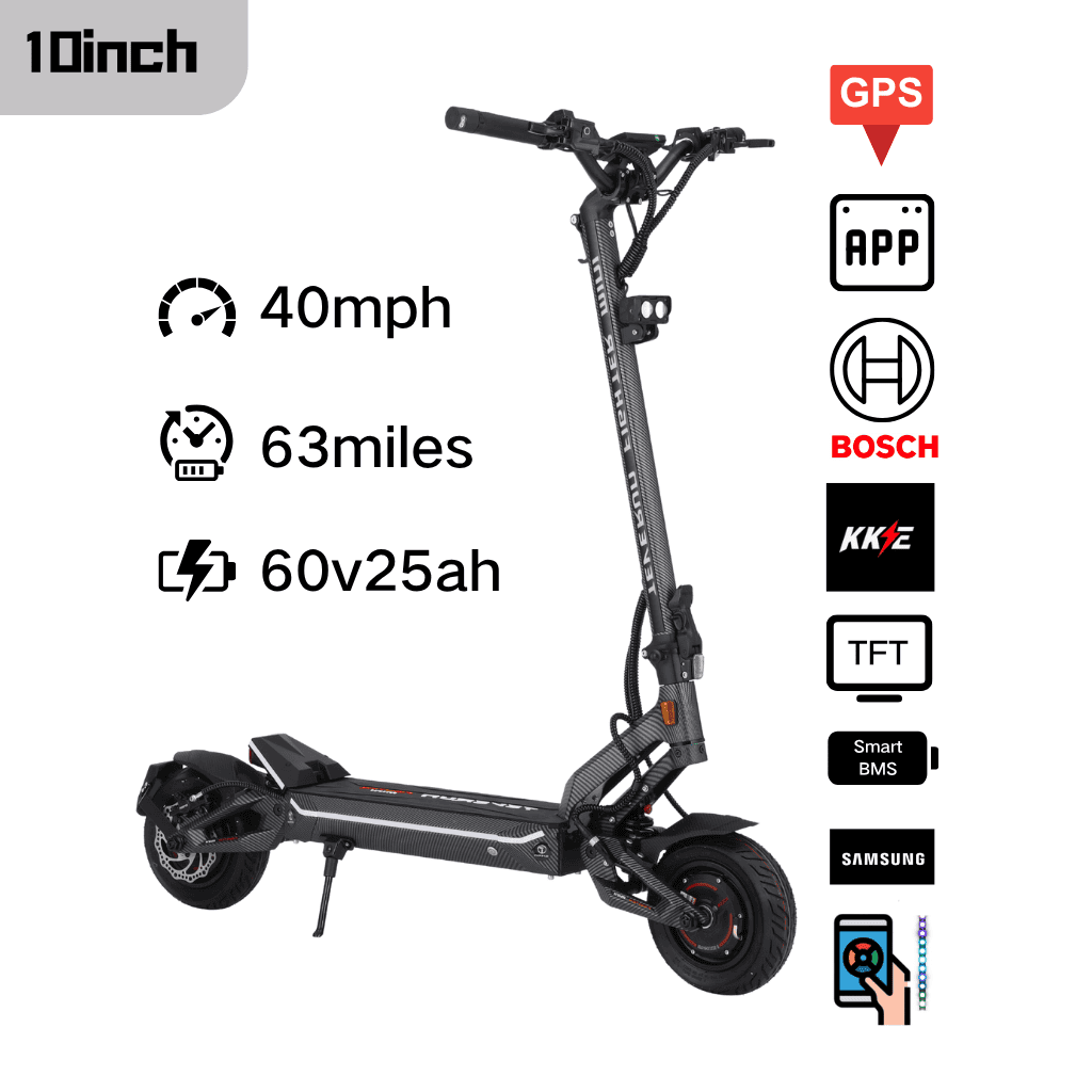 Fighter Mini Pro electric scooter with the 60V 25Ah battery