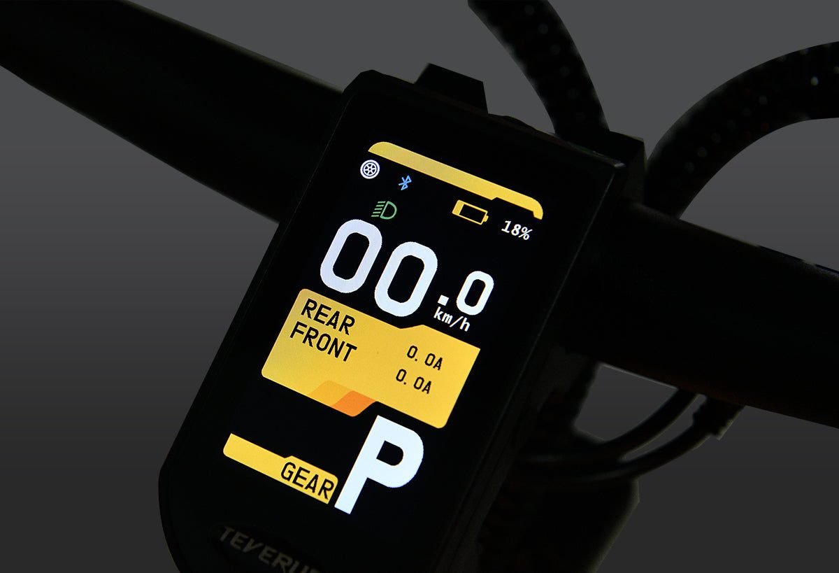 Color TFT display on the handlebar
