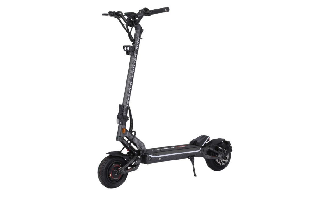 Fighter Mini Pro electric scooter standing upright