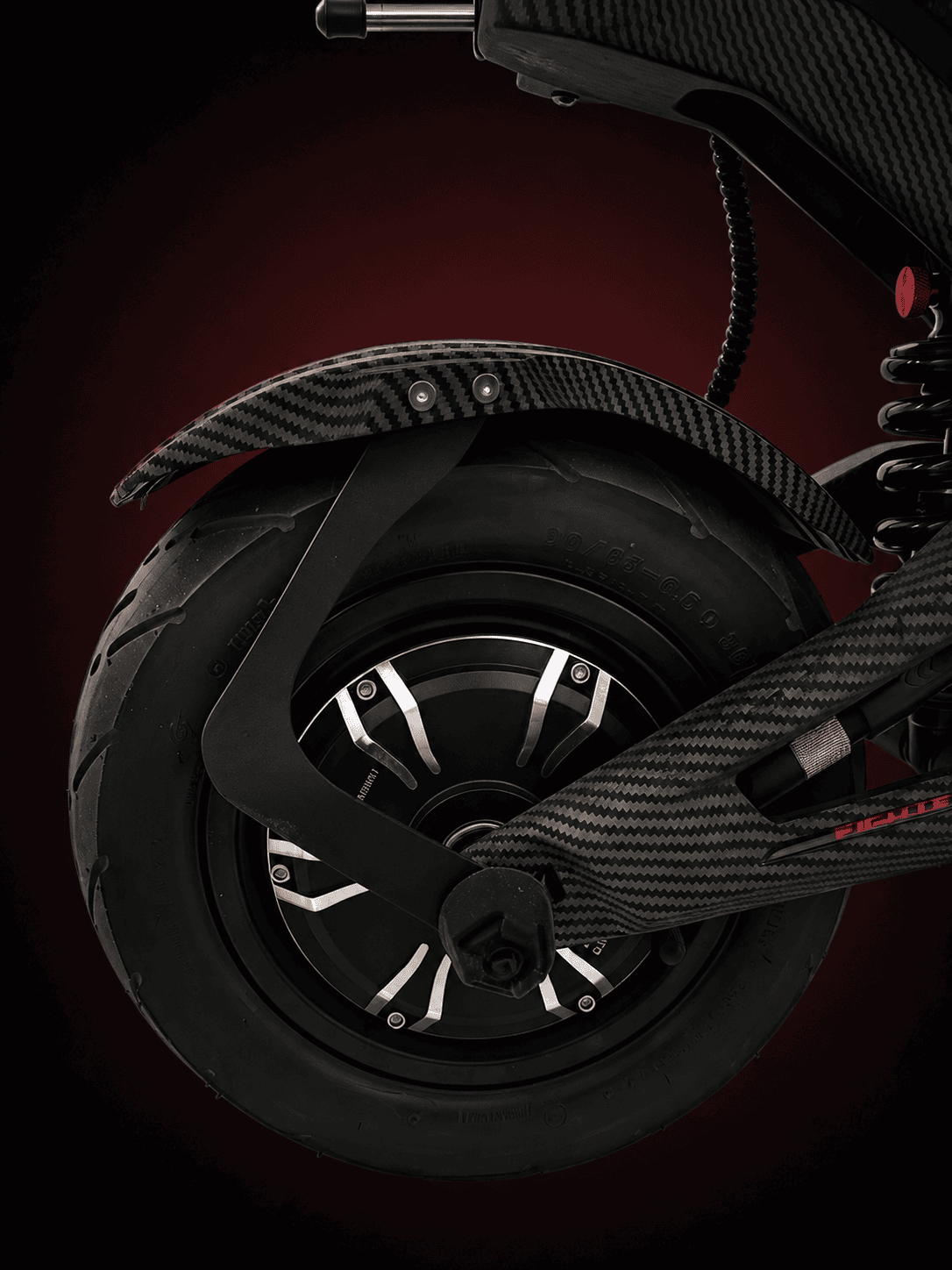 9200W dual motors of the Fighter Supreme Ultra electric scooter