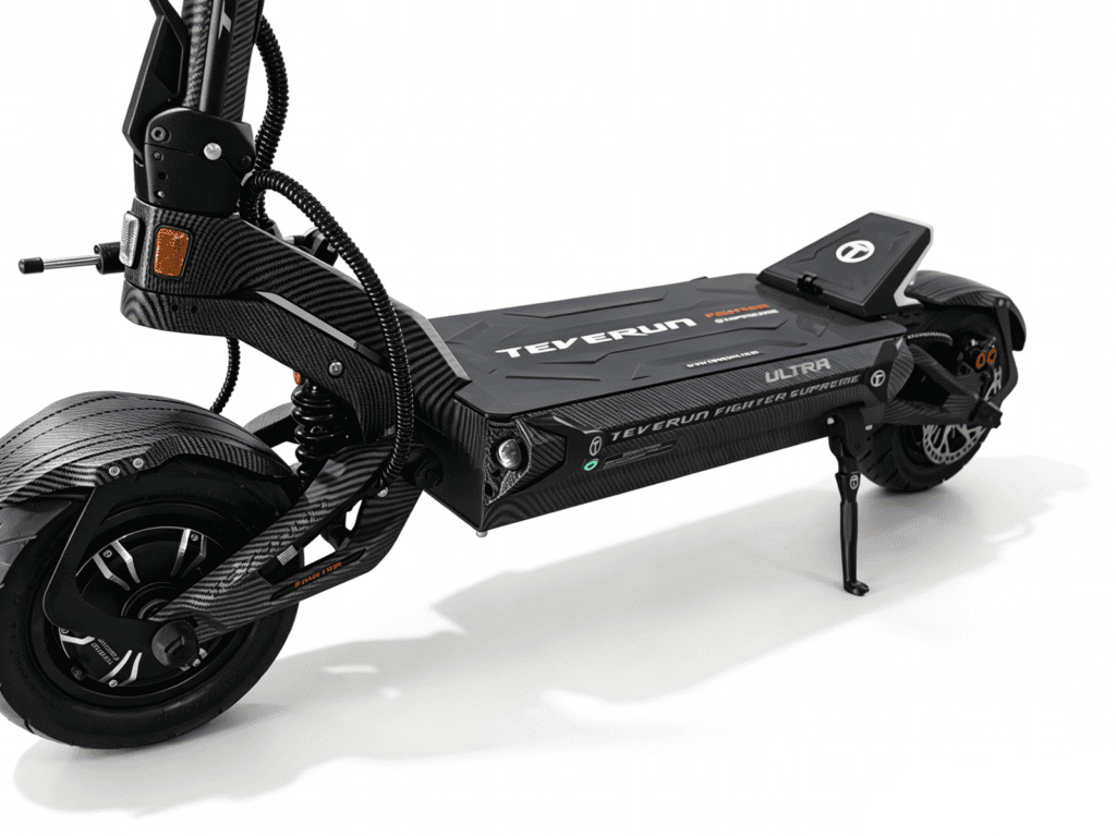 Fighter Supreme Ultra electric scooter, suspension detail