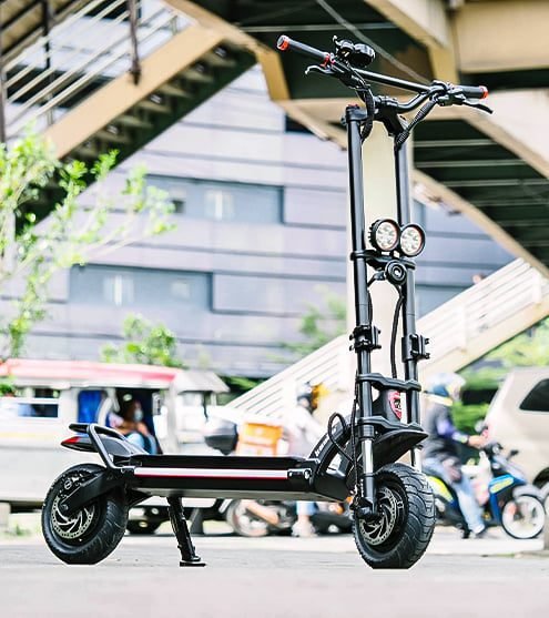Kaabo Warrior X Plus electric scooter dual motor ride
