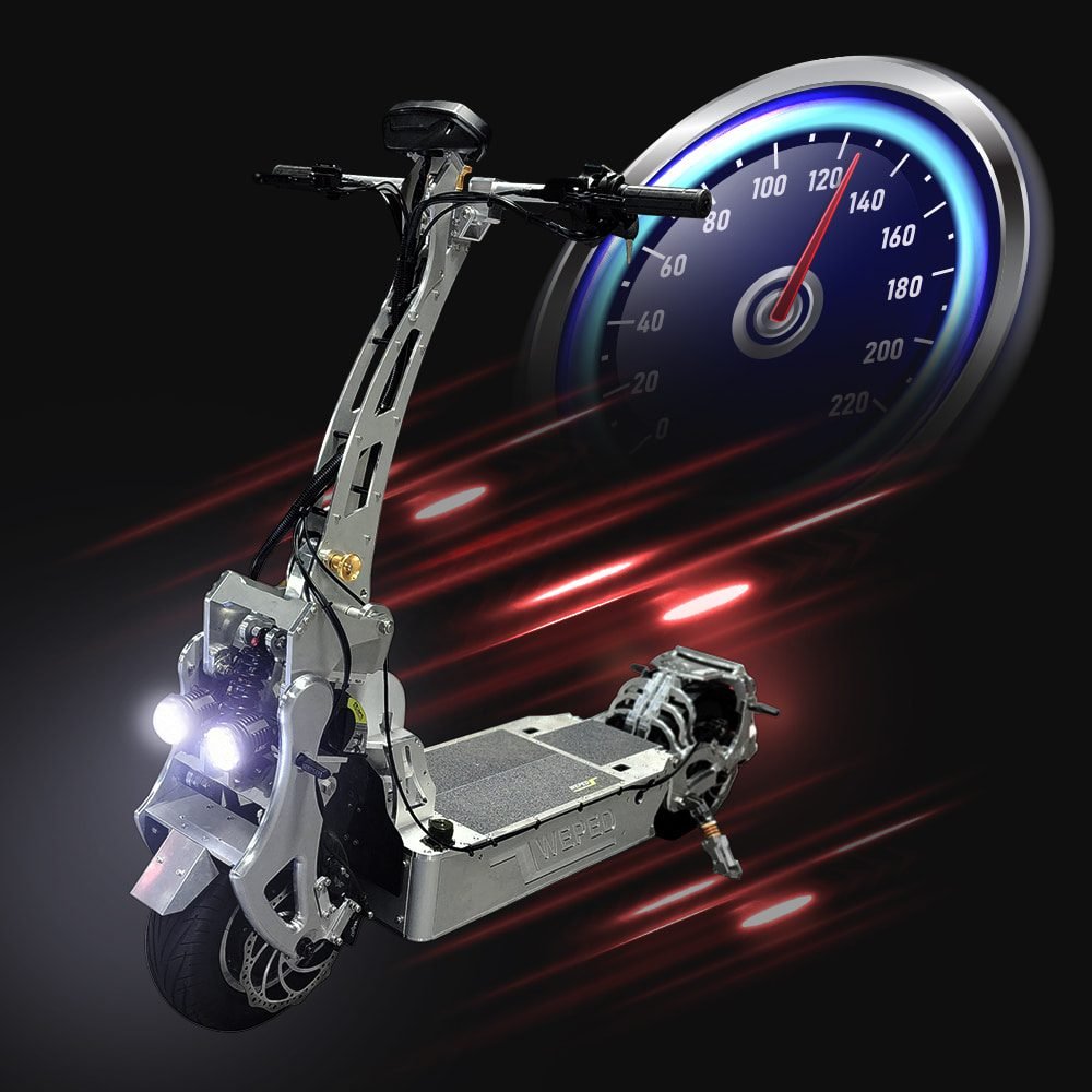 WEPED Sonic X electric scooter at speed