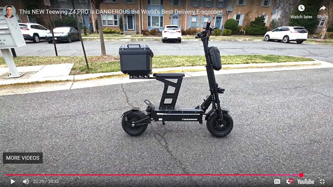 Teewing Z4 Pro 8000W Dual Motor Electric Scooter detail 3