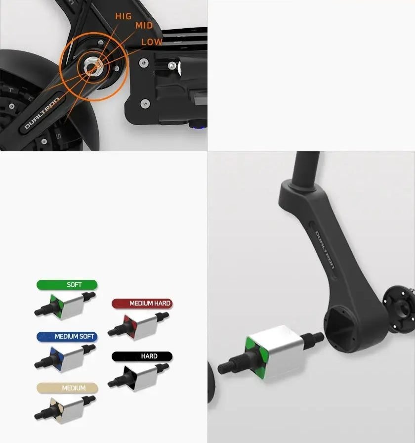 Dualtron Compact electric scooter solid tires