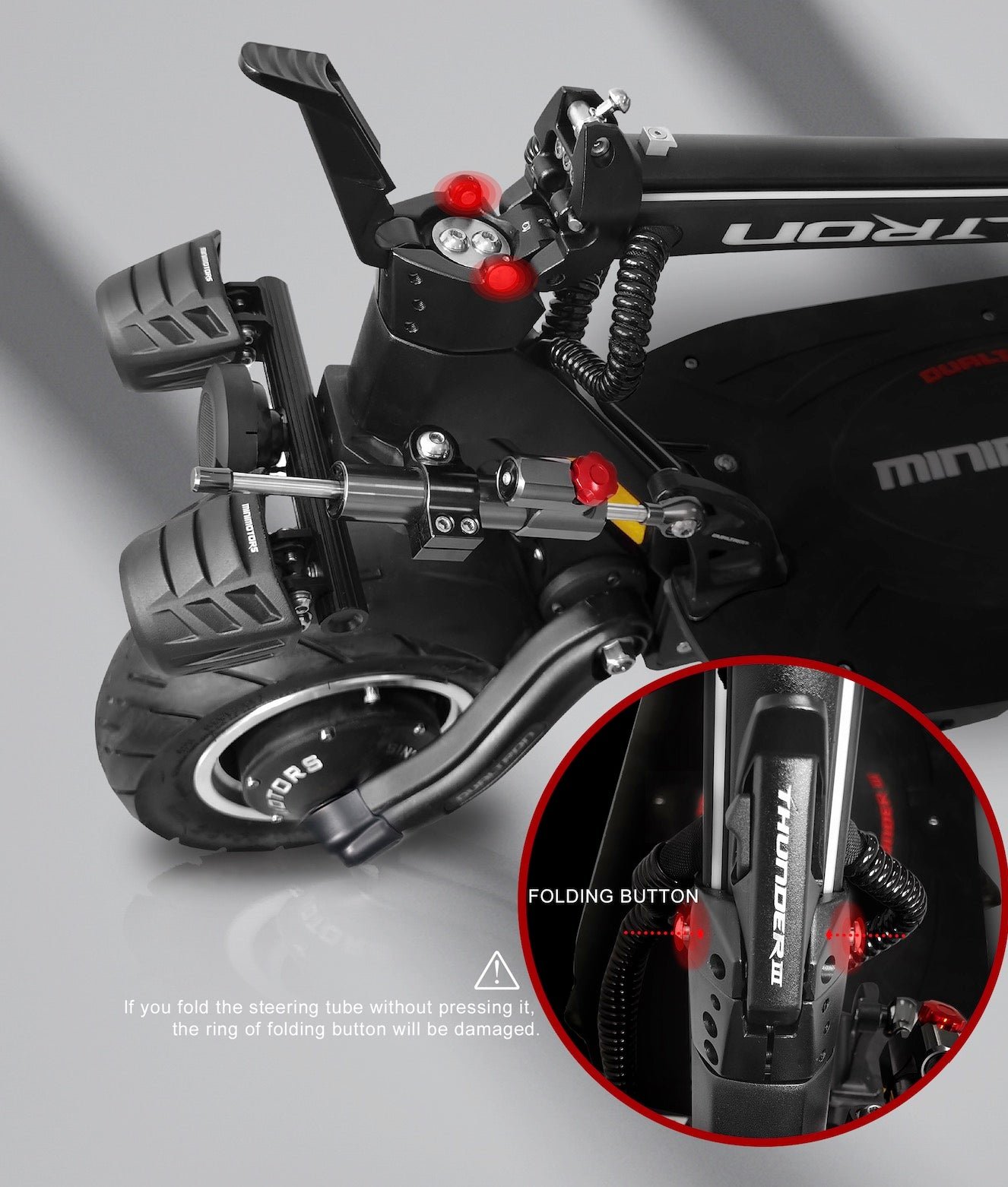 Dualtron Thunder 3 electric scooter folding latch