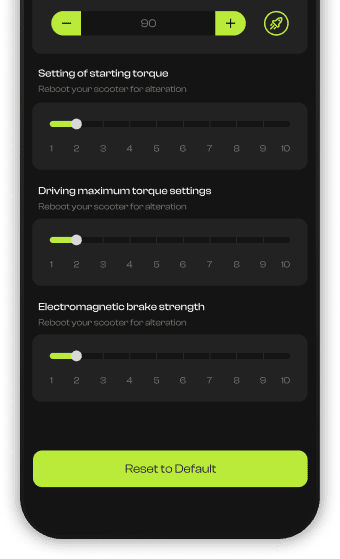 Punk app: speed and acceleration